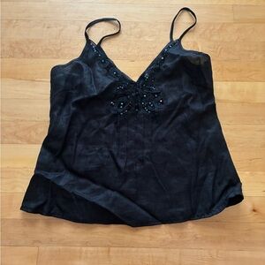 Sparkly Gothic Linen Slip Top